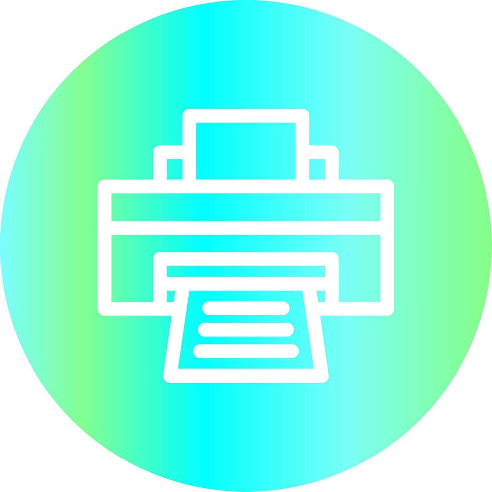 Printer Creative Icon Design vector