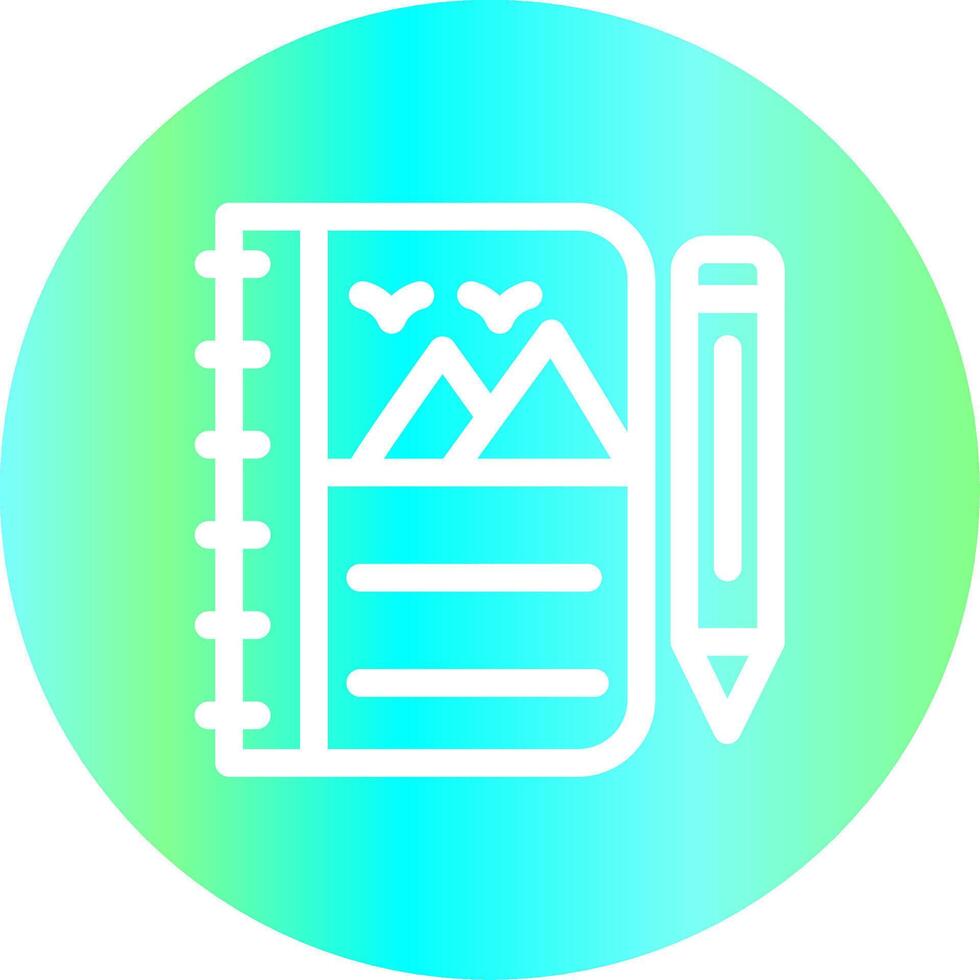 Sketchbook Creative Icon Design vector