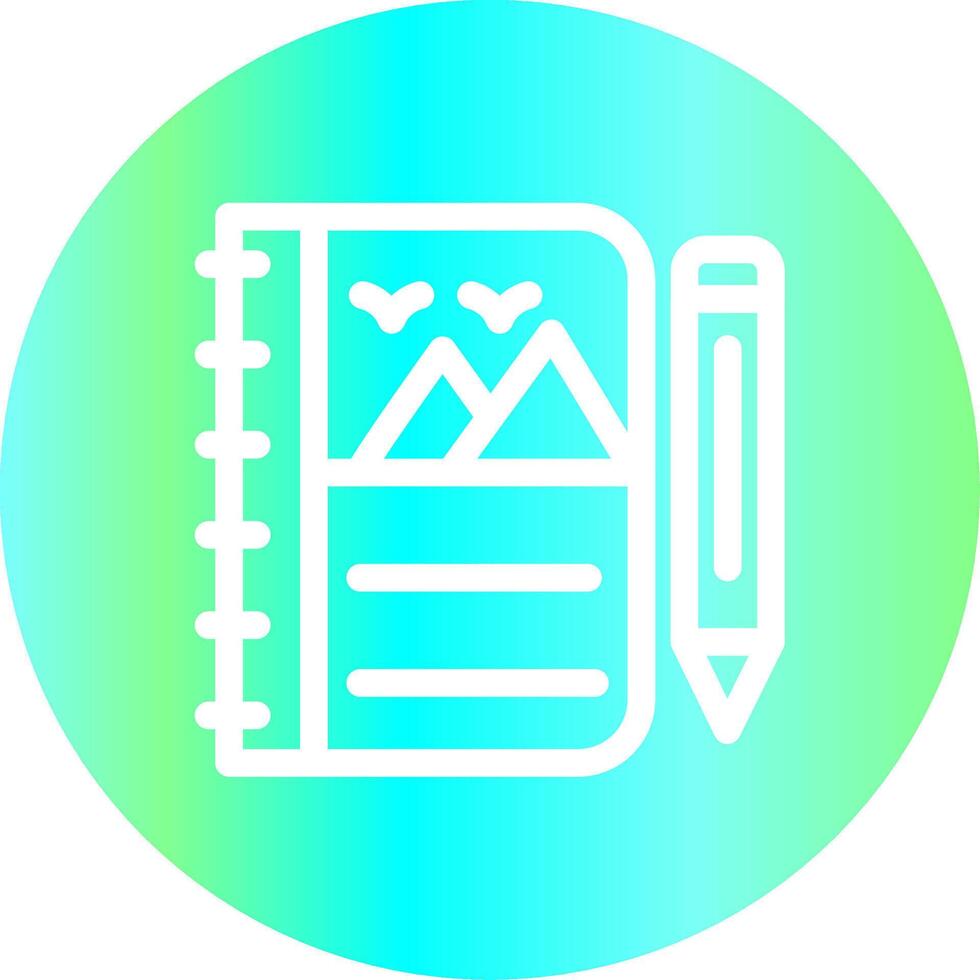 Sketchbook Creative Icon Design vector