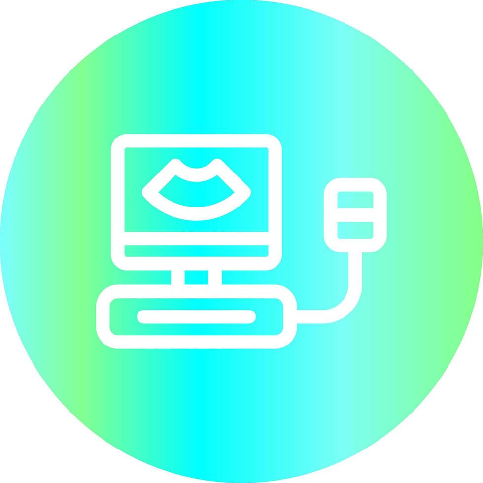 Ultrasound Creative Icon Design vector