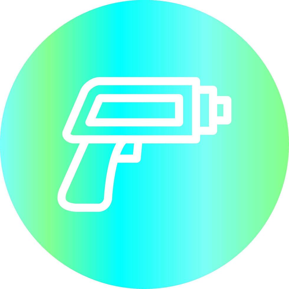 Thermometer Gun Creative Icon Design vector
