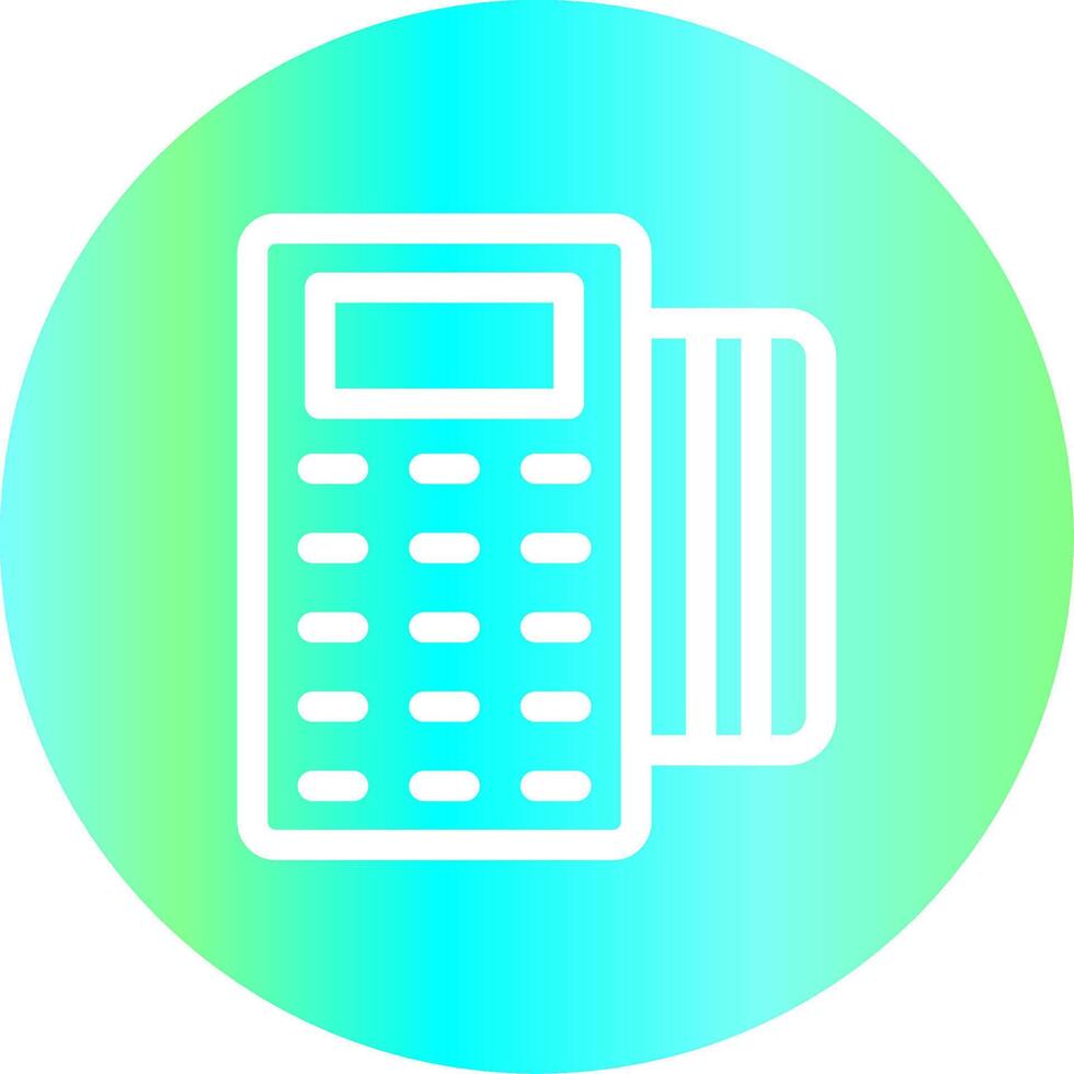 Pos Terminal Creative Icon Design vector