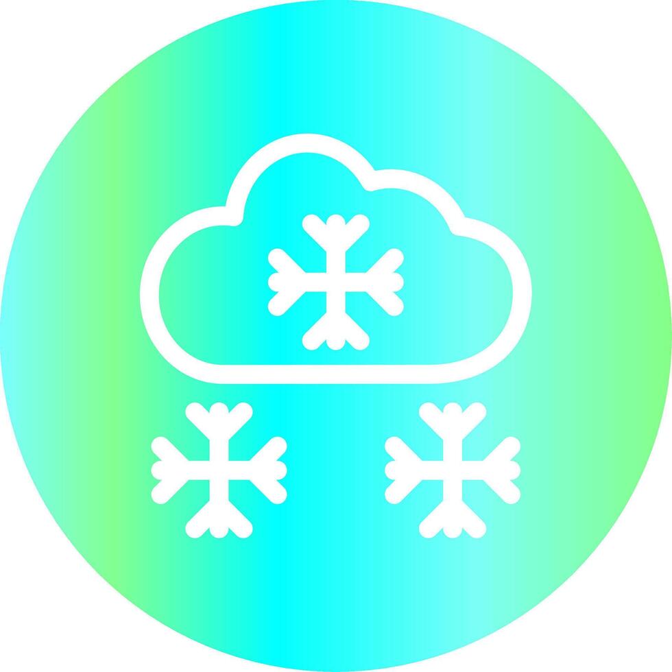 Snowy Creative Icon Design vector