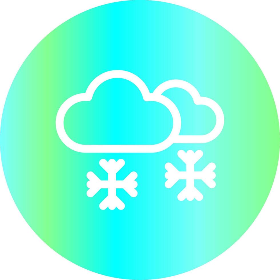 Snowing Creative Icon Design vector