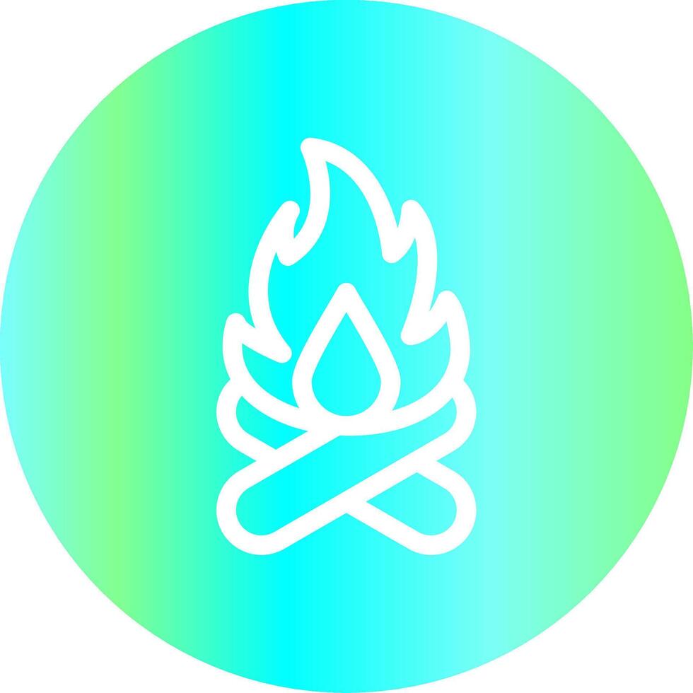 Winter Fire Creative Icon Design vector