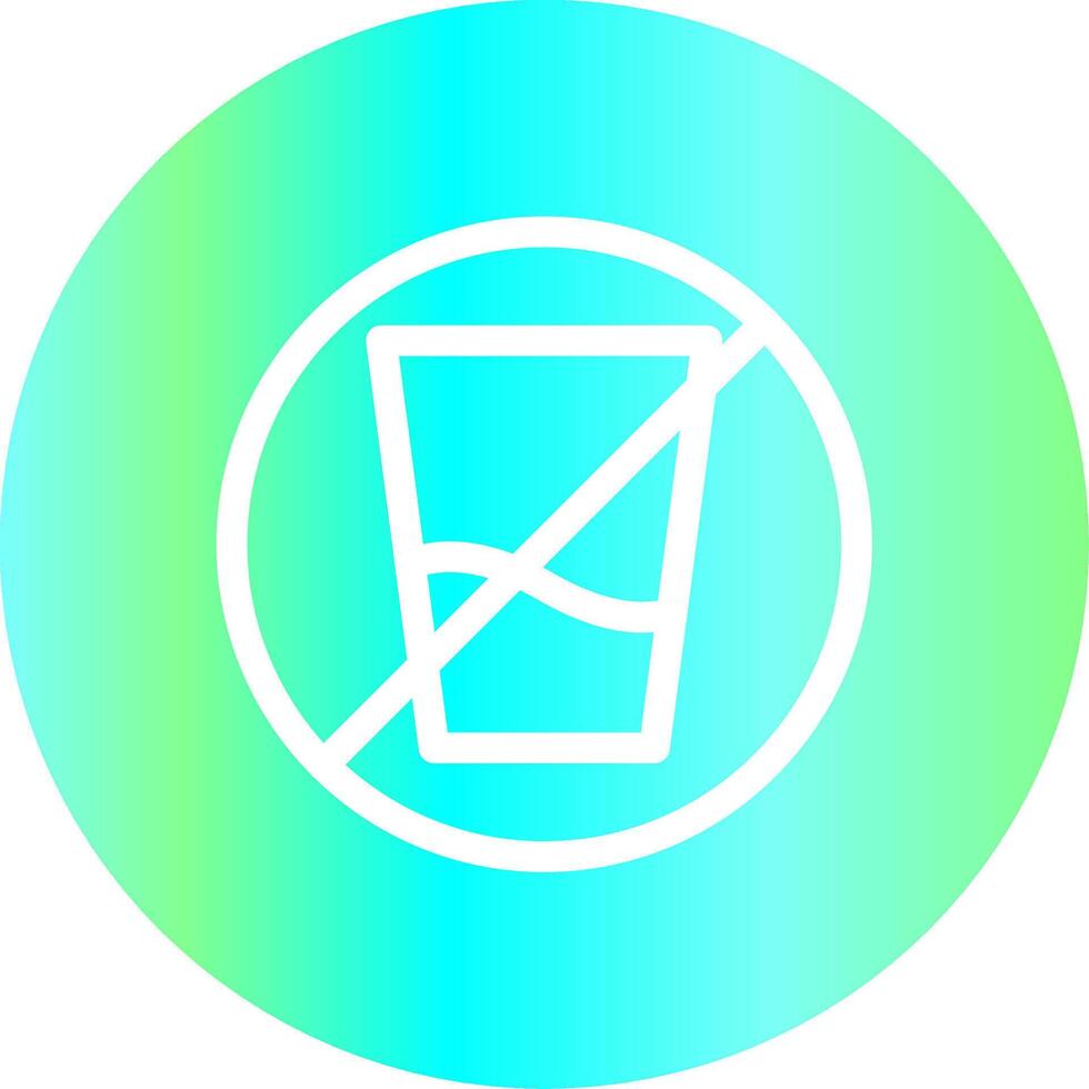 No Soft Drink Creative Icon Design vector