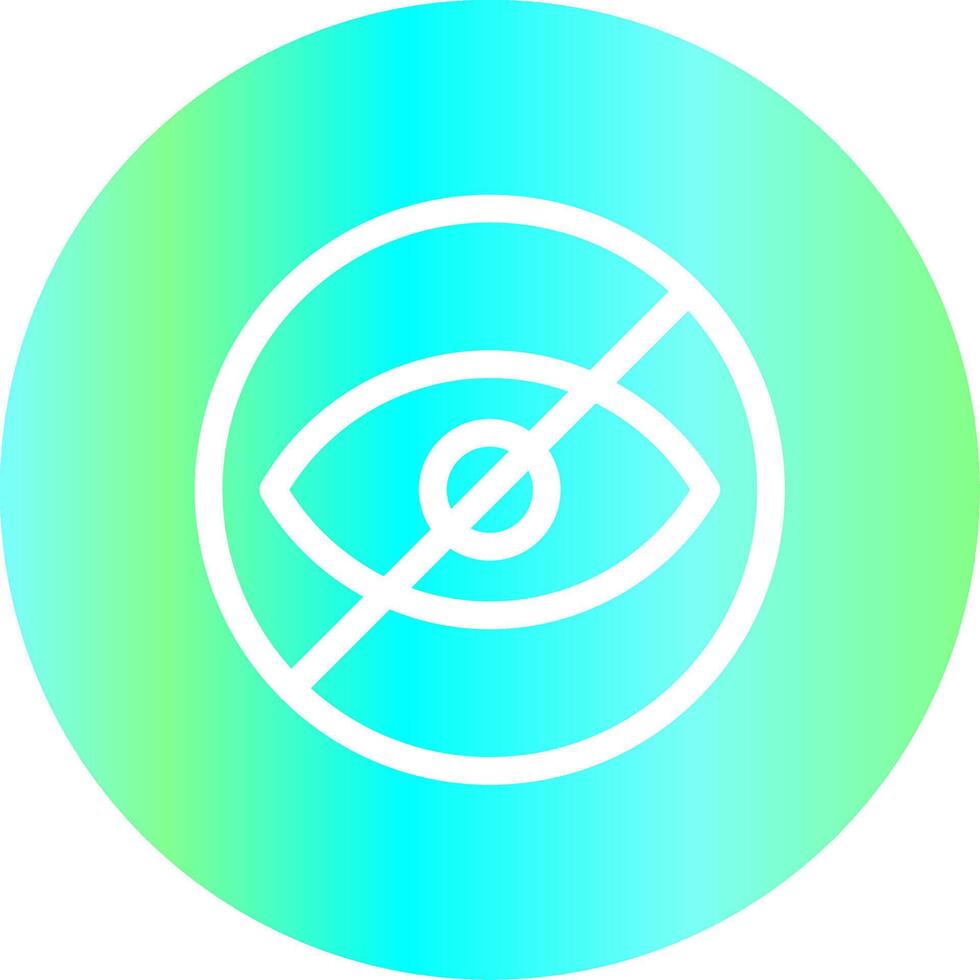 Blindness Creative Icon Design vector