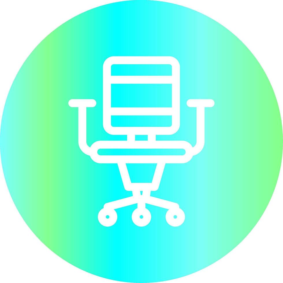 Office Chair Creative Icon Design vector
