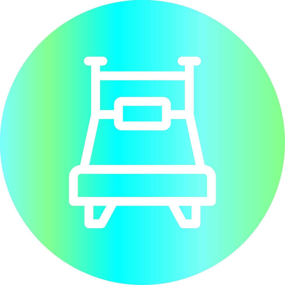 diseño de icono creativo de cama individual vector