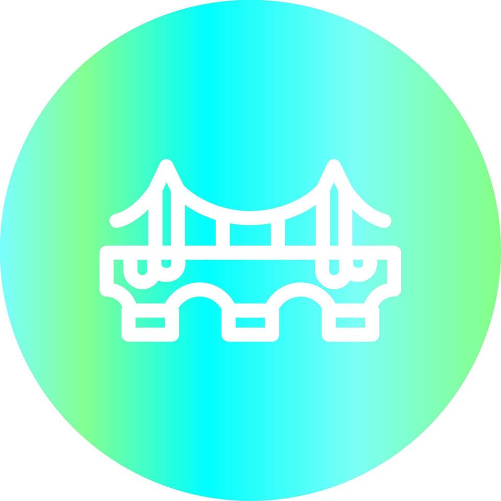 Bridge Creative Icon Design vector
