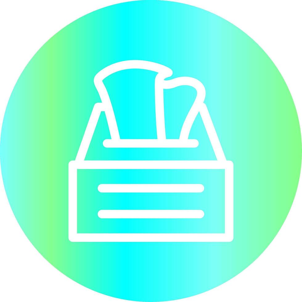 Tissue Box Creative Icon Design vector
