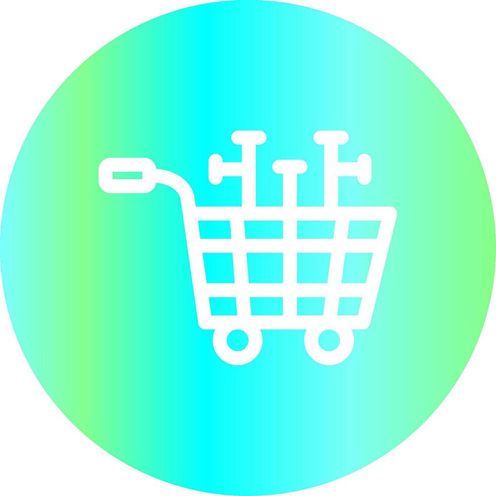 diseño de icono creativo de carrito de compras vector