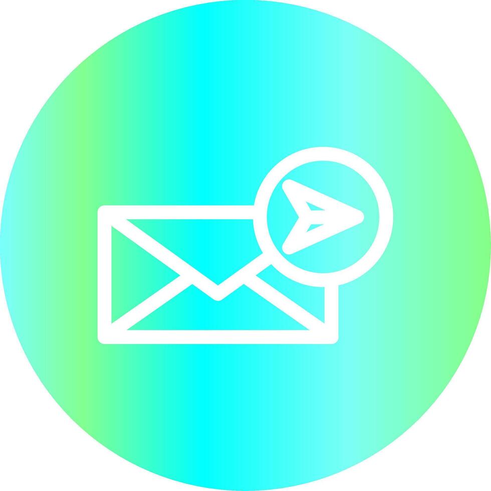 Send Mail Creative Icon Design vector