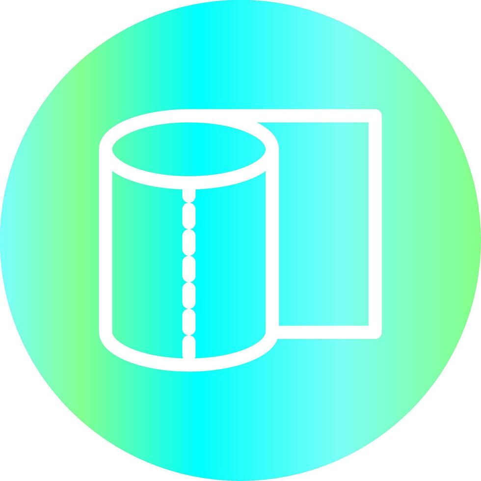 Tissue Roll Creative Icon Design vector