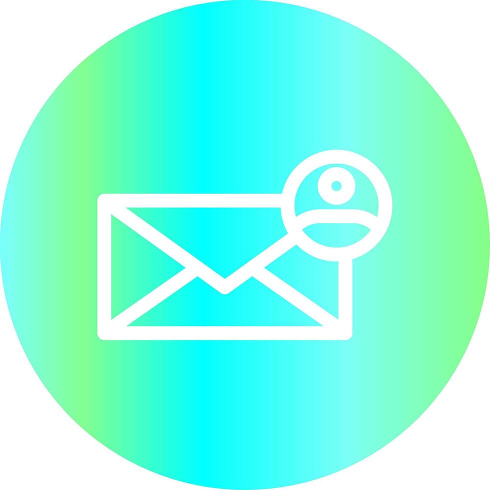 diseño de icono creativo de correo electrónico de contacto vector
