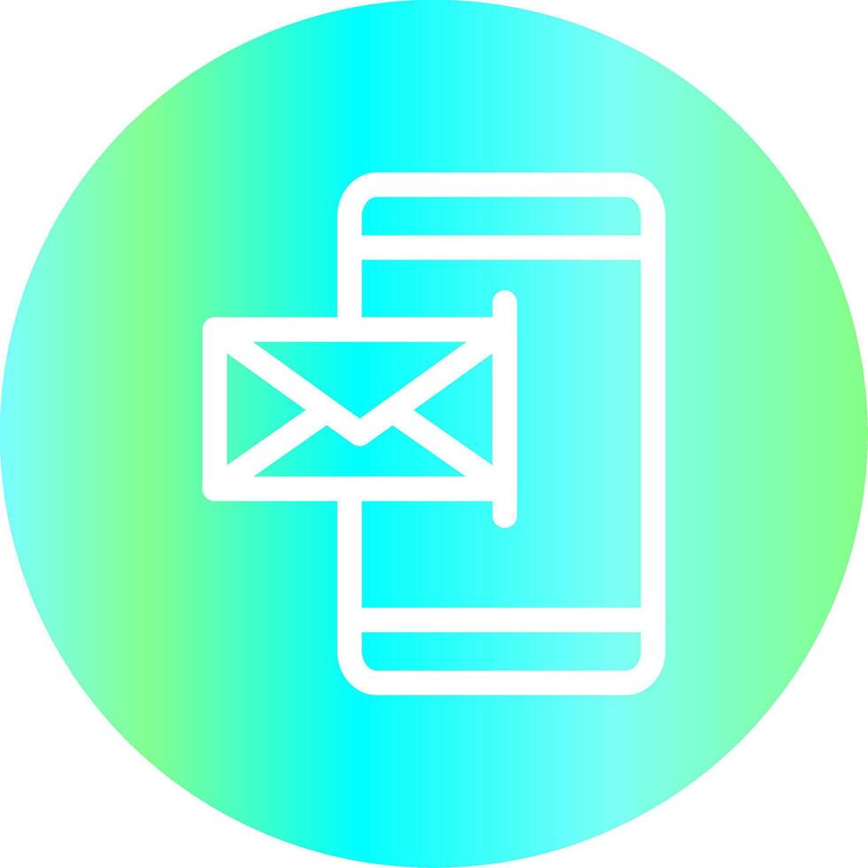 Mobile Email Creative Icon Design vector