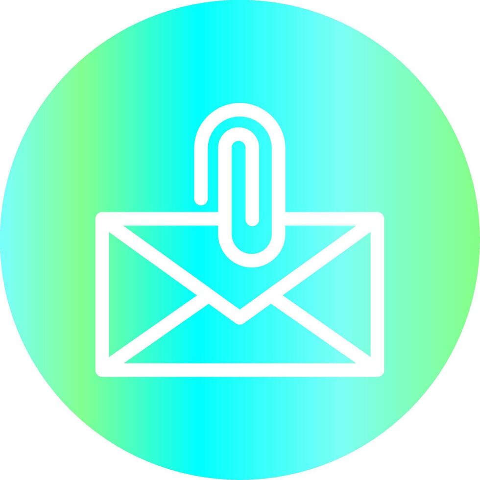 Attach File Email Creative Icon Design vector