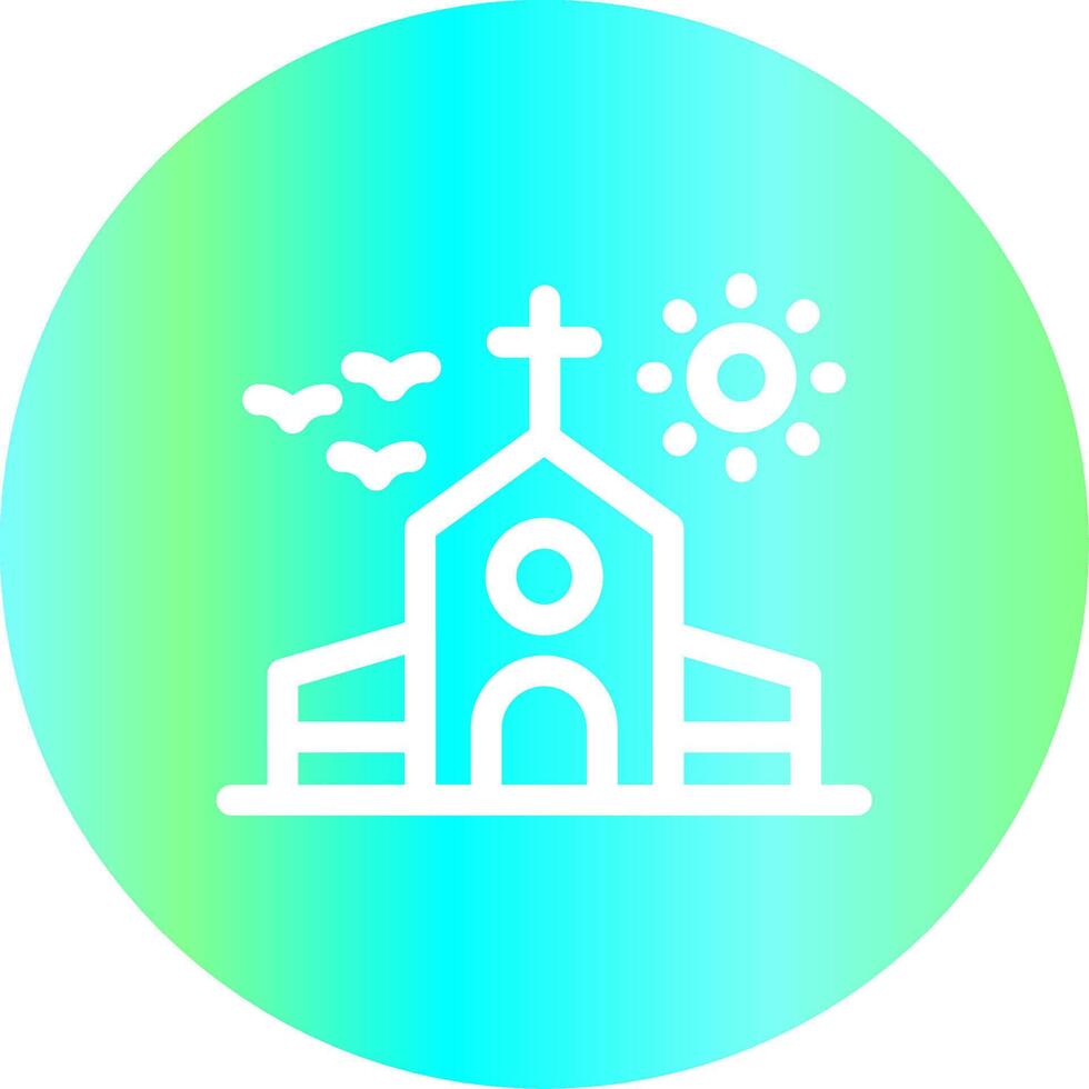 diseño de icono creativo de iglesia vector