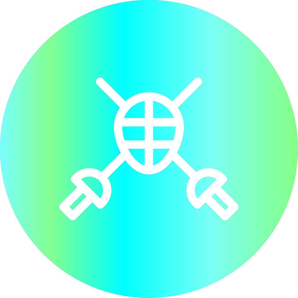 Fencing Creative Icon Design vector