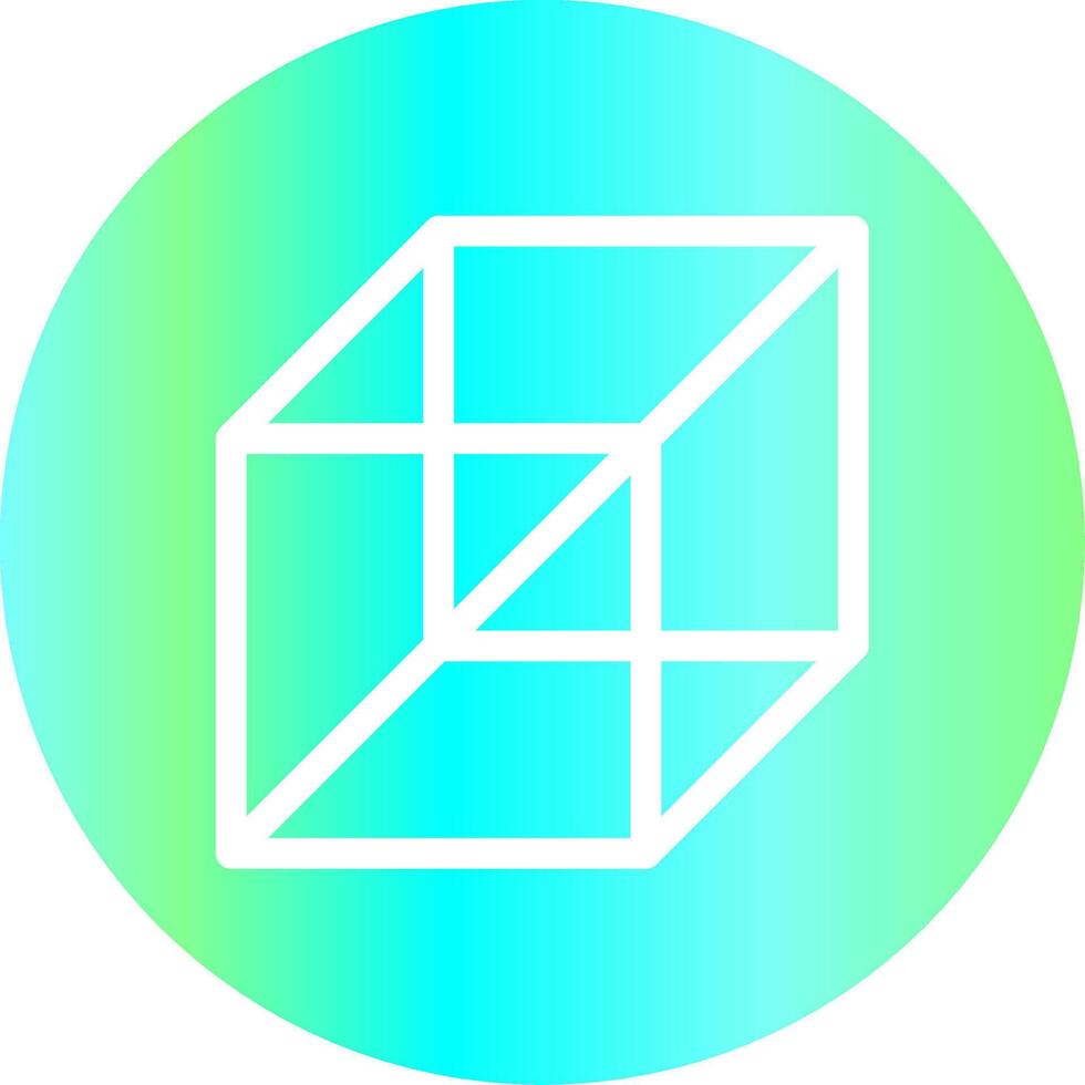 3d Cube Creative Icon Design vector