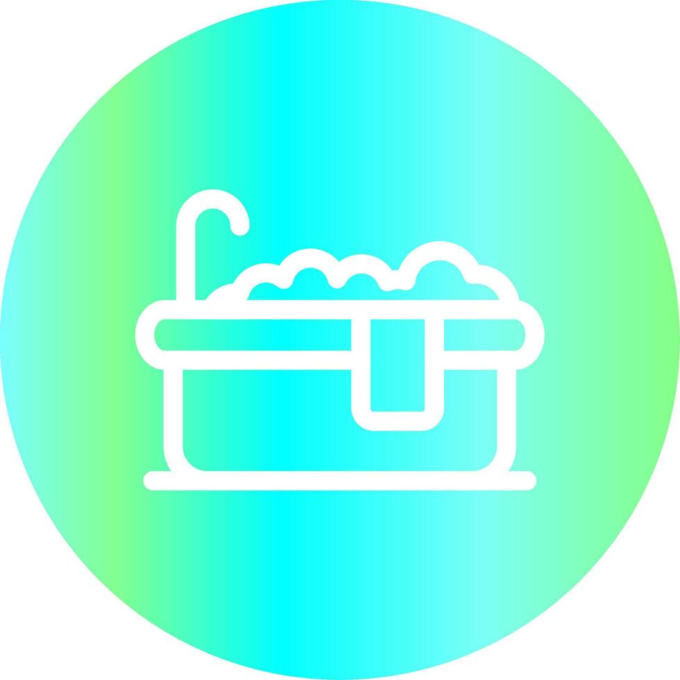 Bathtub Creative Icon Design vector