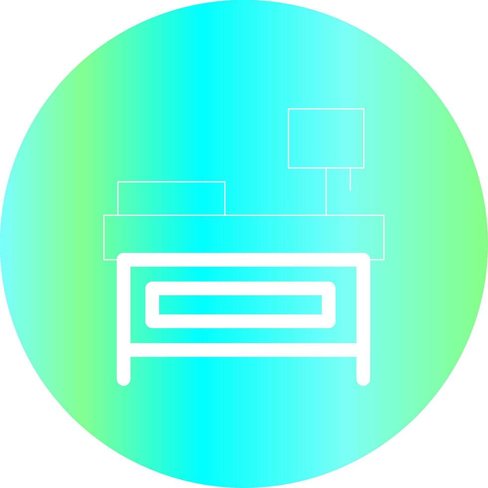Bedside Table Creative Icon Design vector