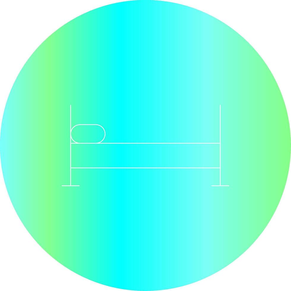 Single Bed Creative Icon Design vector
