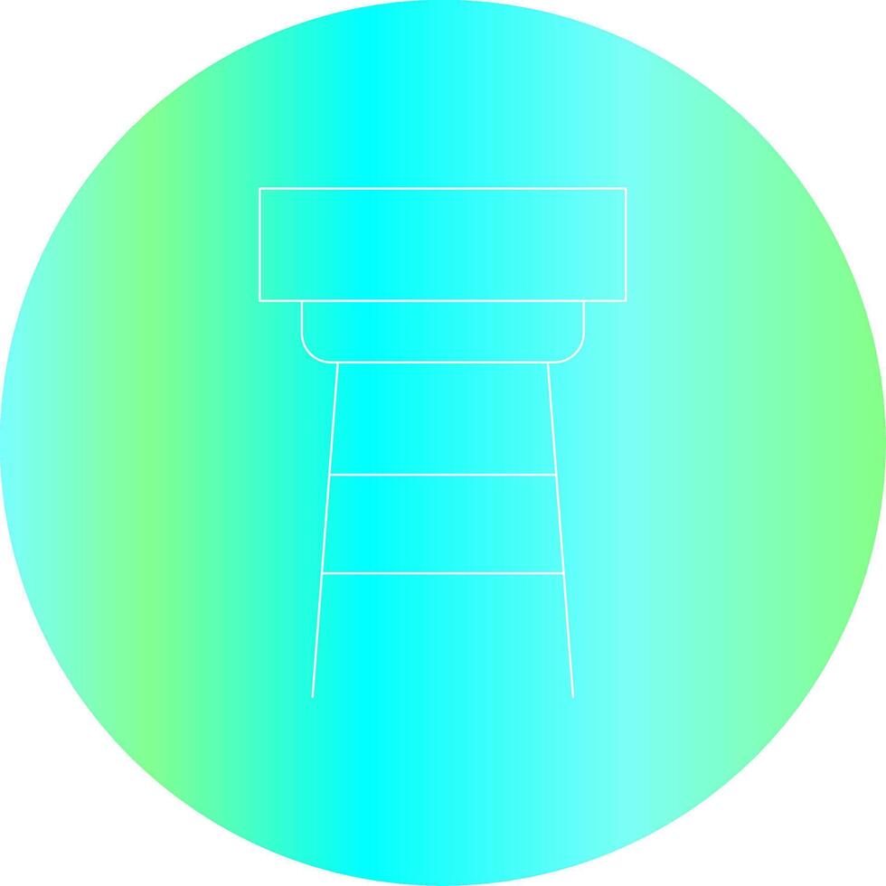 Stool Creative Icon Design vector