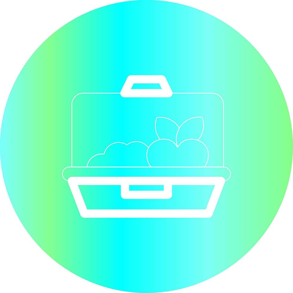 Lunch Box Creative Icon Design vector