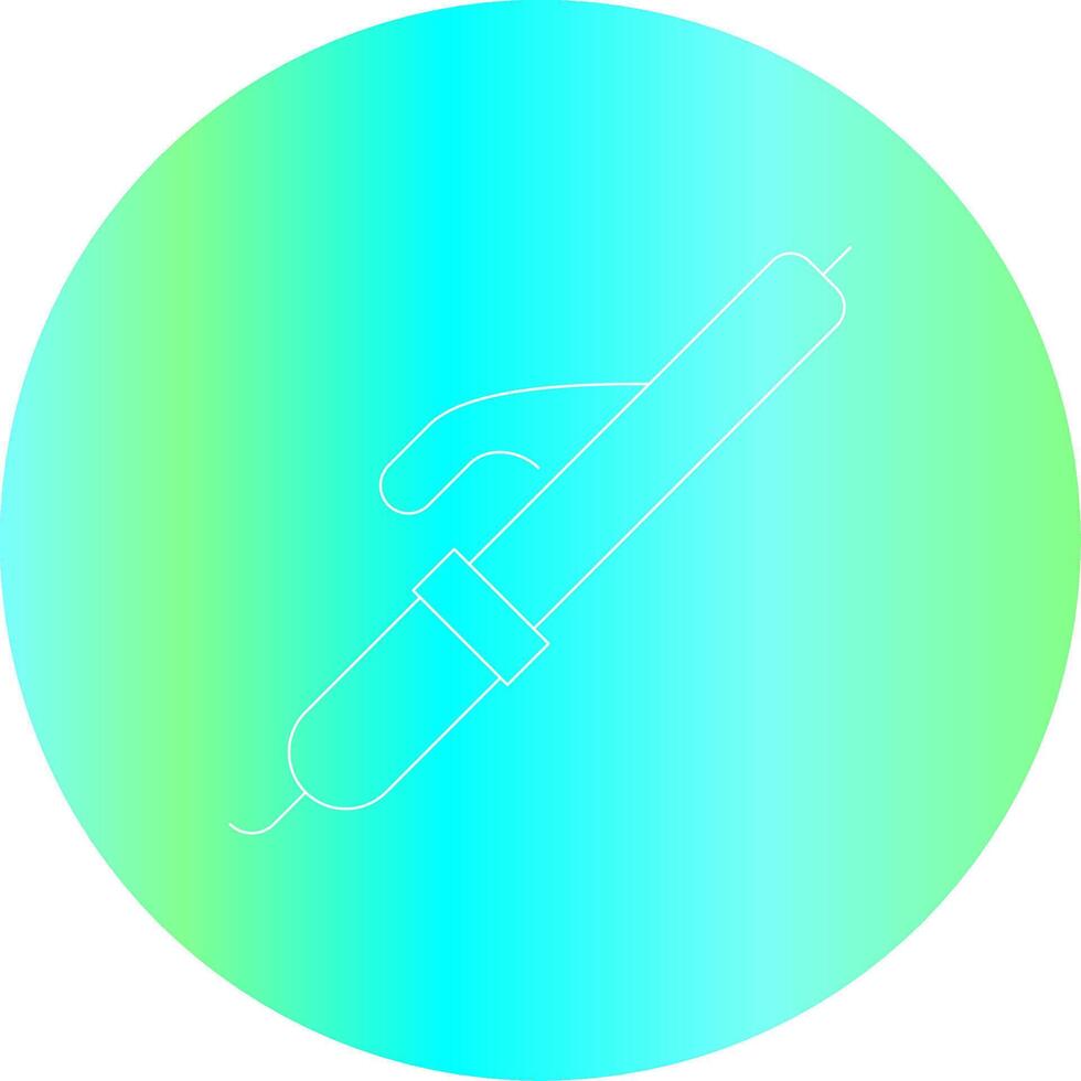 Curling Iron Creative Icon Design vector