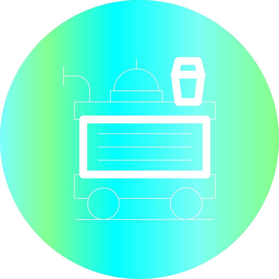 Food Trolley Creative Icon Design vector