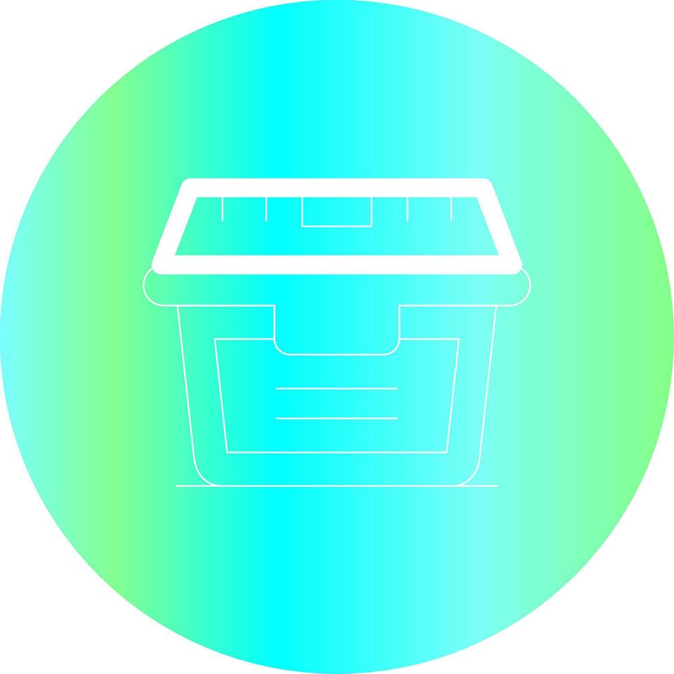 diseño de icono creativo de contenedor de alimentos vector