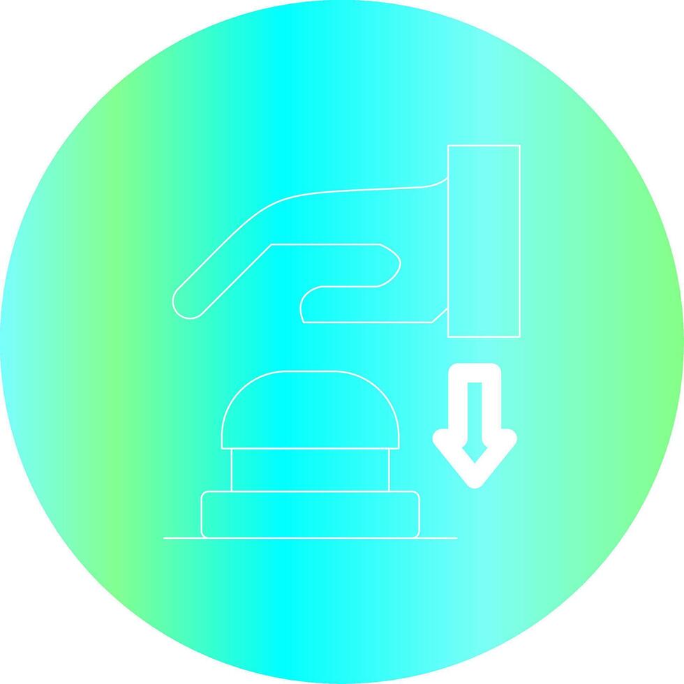 Emergency Button Creative Icon Design vector