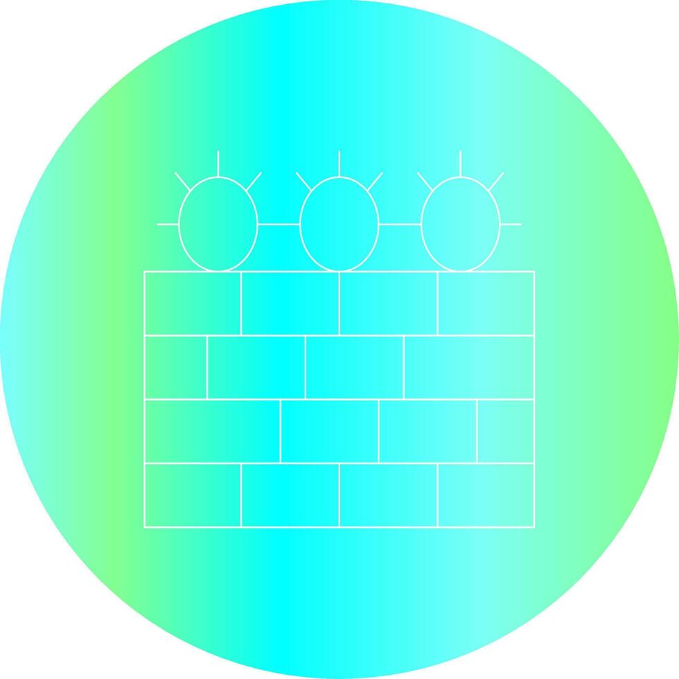 Barbed Wire Creative Icon Design vector