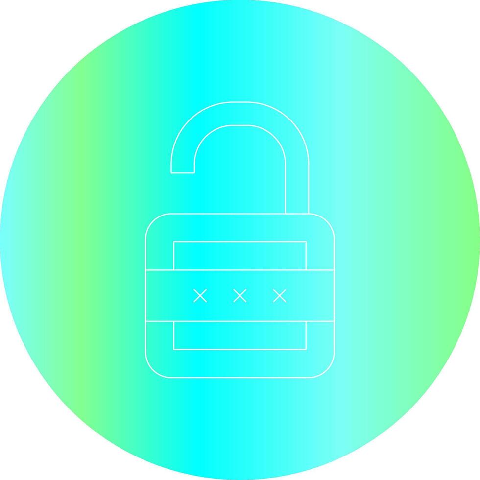 Lock Open Creative Icon Design vector