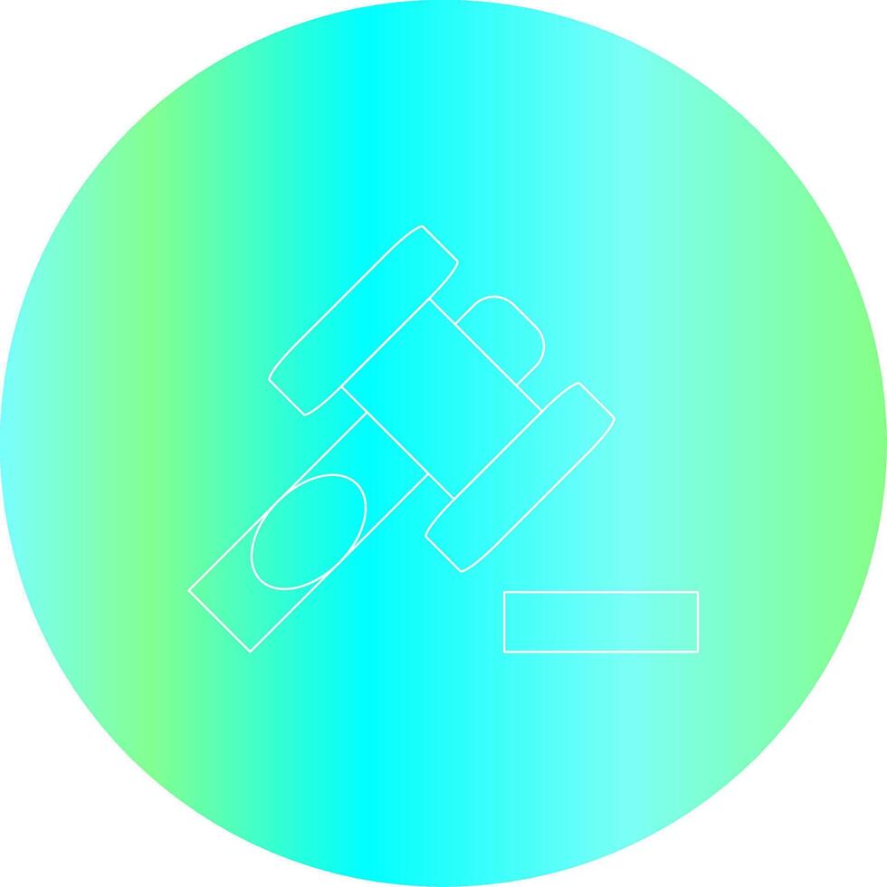 Law Hammer Creative Icon Design vector