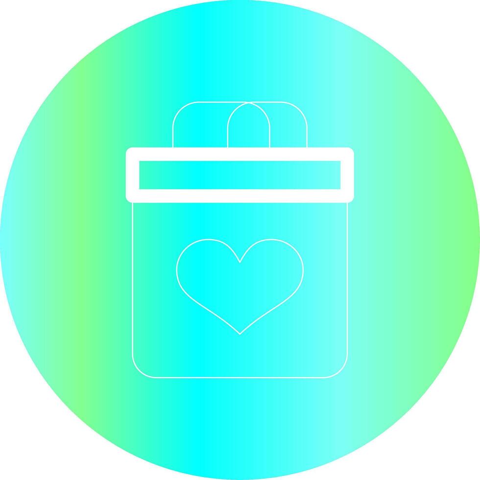 Valentines Bag Creative Icon Design vector
