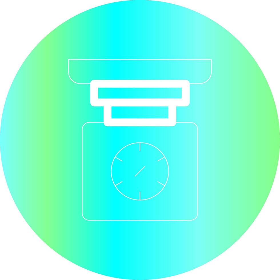 Weight Scale Creative Icon Design vector