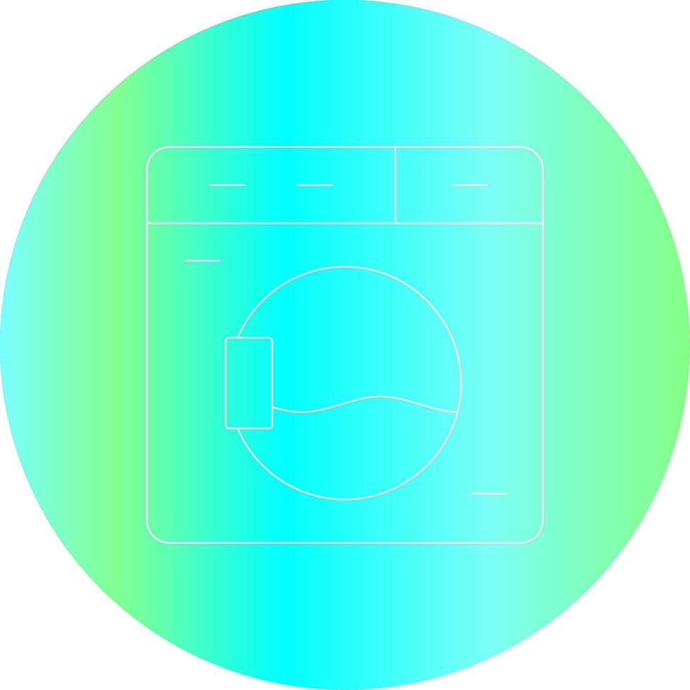 Washing Machine Creative Icon Design vector