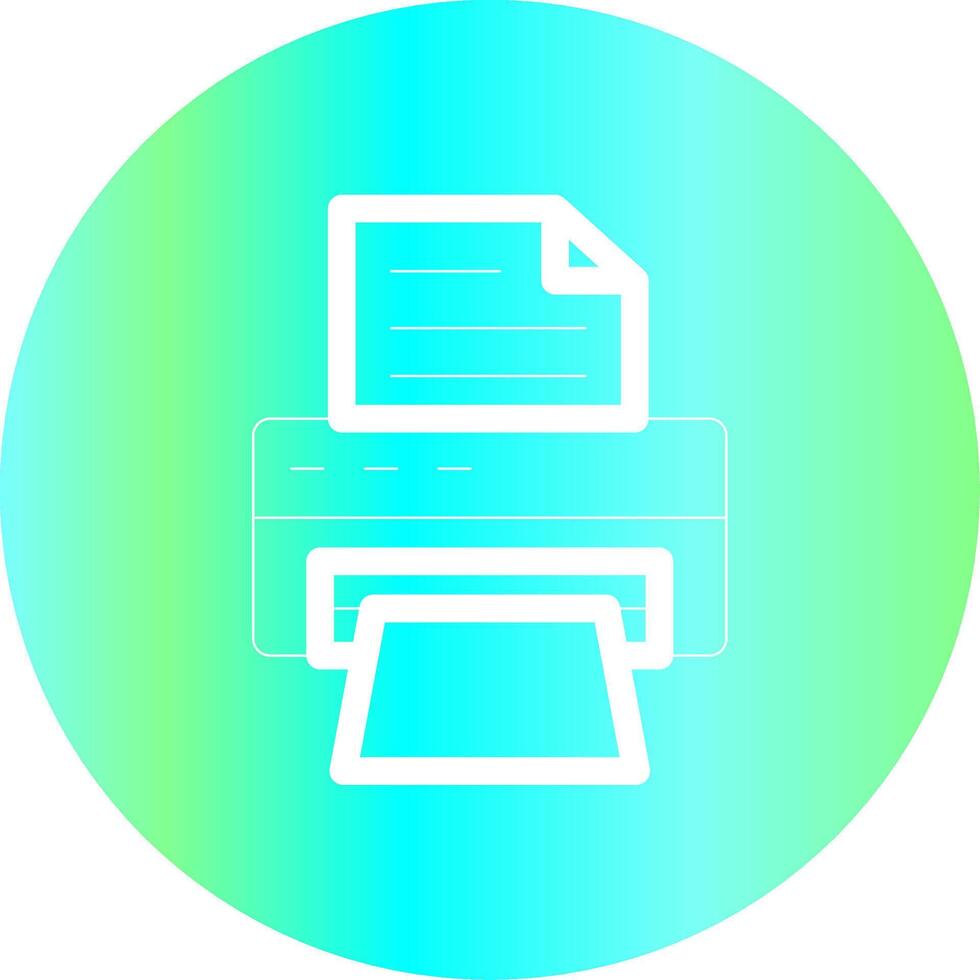 diseño de icono creativo de impresora vector