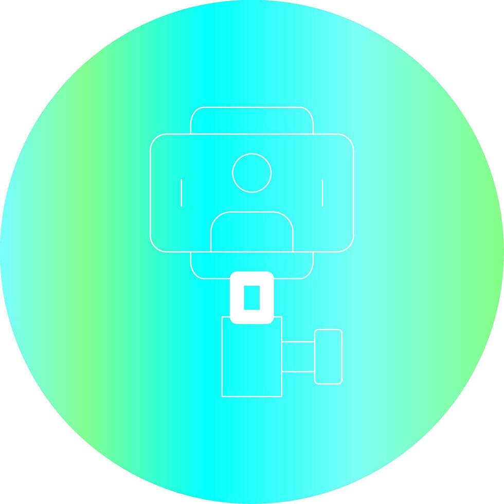 Selfie Stick Creative Icon Design vector