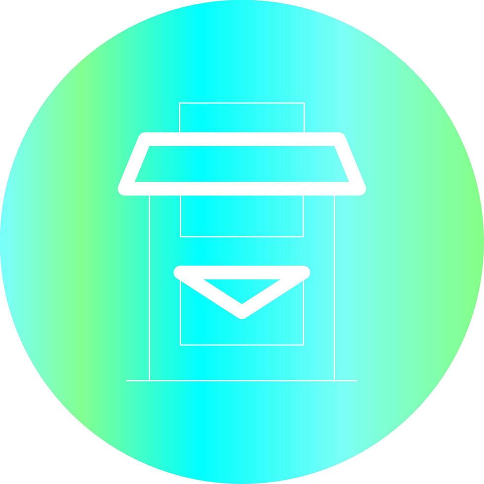 Postbox Creative Icon Design vector