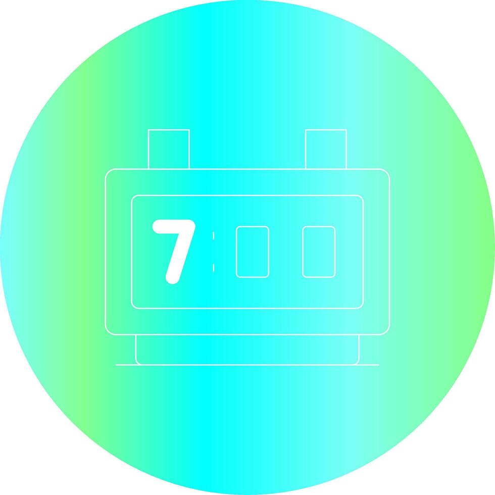 Digital Clock Creative Icon Design vector