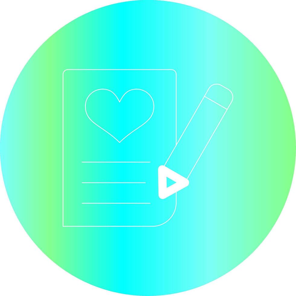 diseño de icono creativo de escritura vector