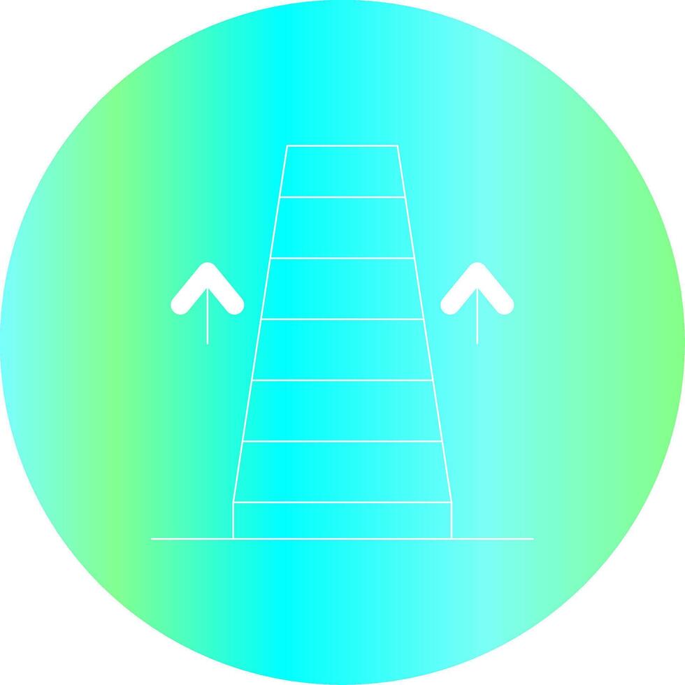 diseño de icono creativo de escalera mecánica vector