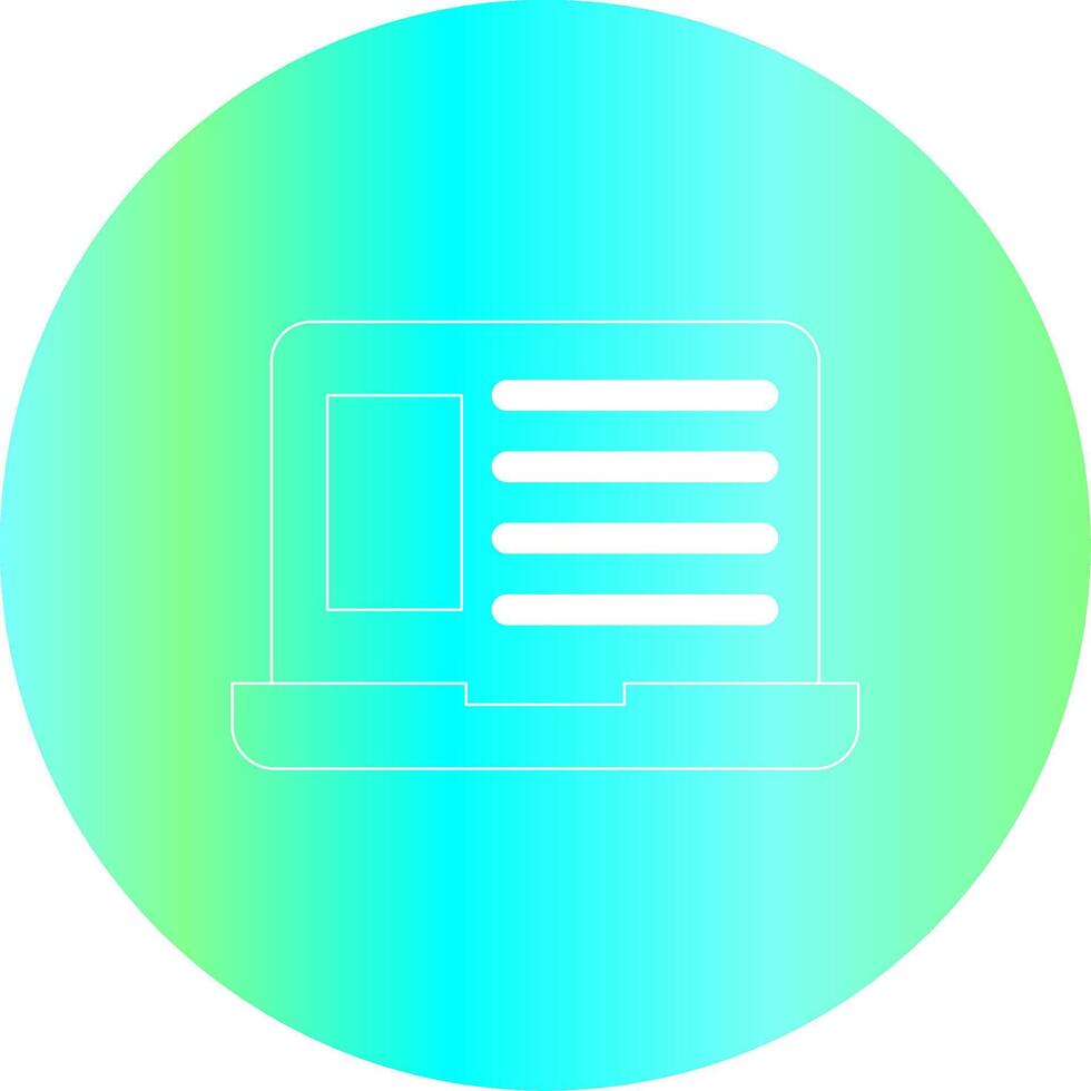 Laptop Creative Icon Design vector
