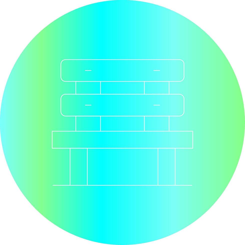 Bench Creative Icon Design vector