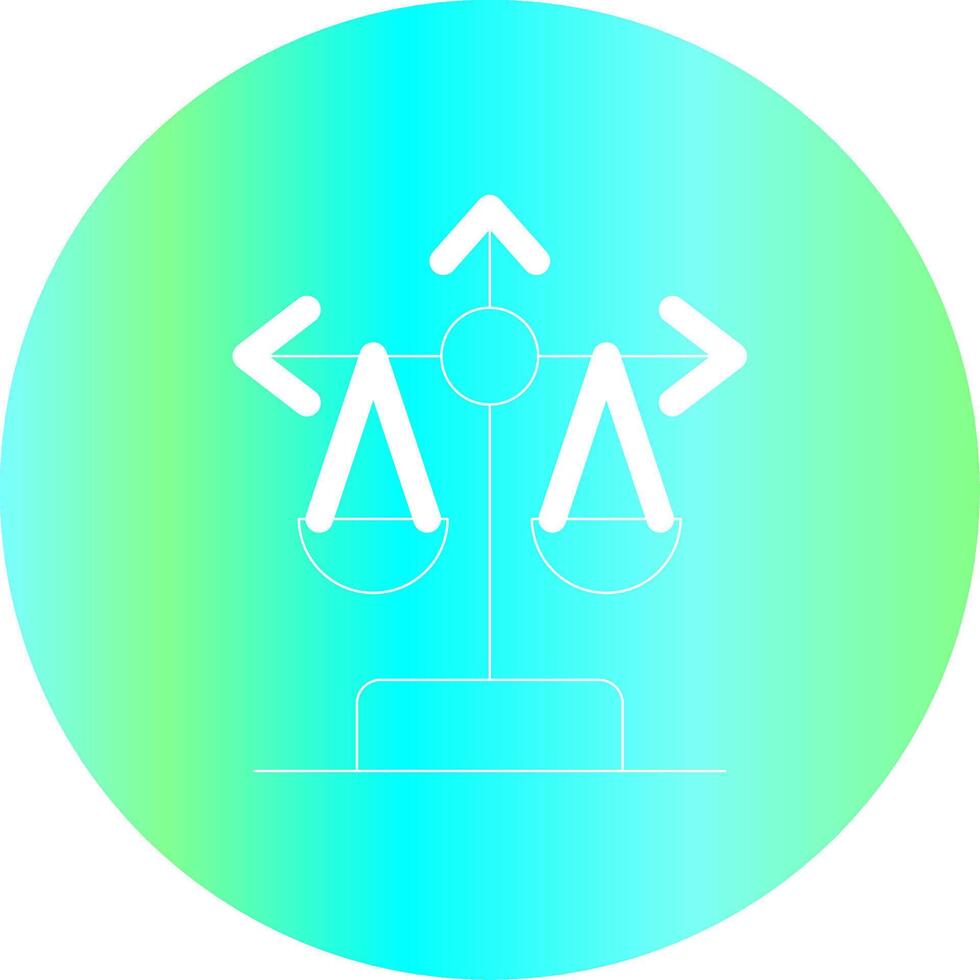 Balance Scale Creative Icon Design vector