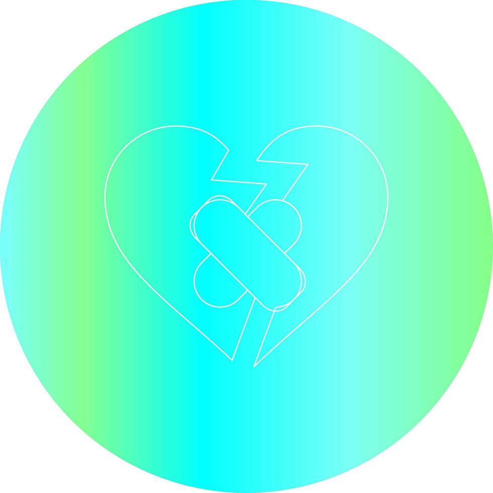 Broken Heart Creative Icon Design vector