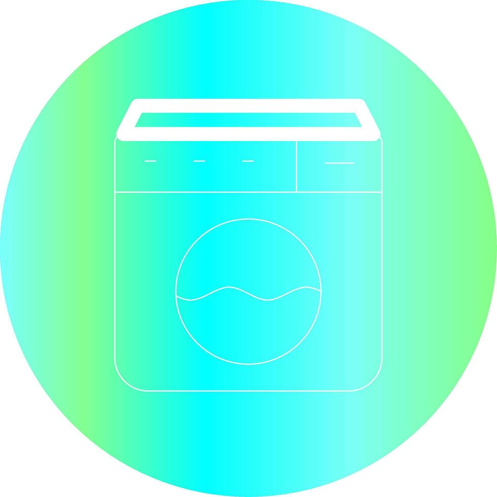 Washing Machine Creative Icon Design vector